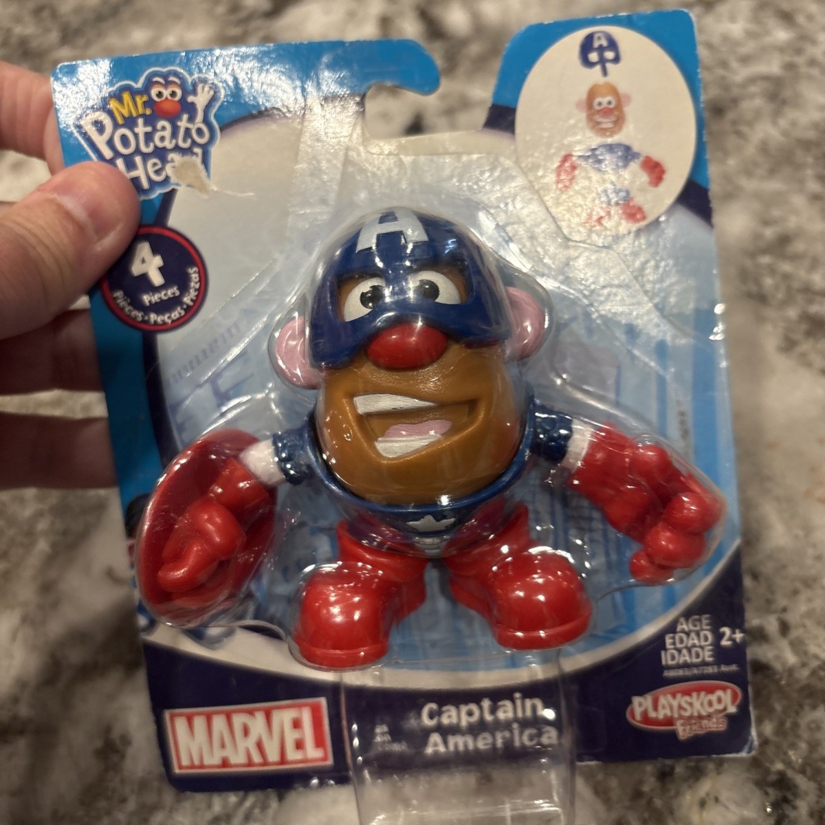 Playskool Mr Potato Head - Marvel CAPTAIN AMERICA Action Figure