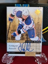 2011-12 Ultimate Collection #131 Lennart Petrell AU 026/299 RC - Edmonton Oilers