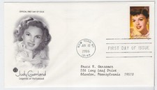 TurtlesTradingPost- Judy Garland, Actress- 2006 #4077 FDC- Artcraft PCS Cachet