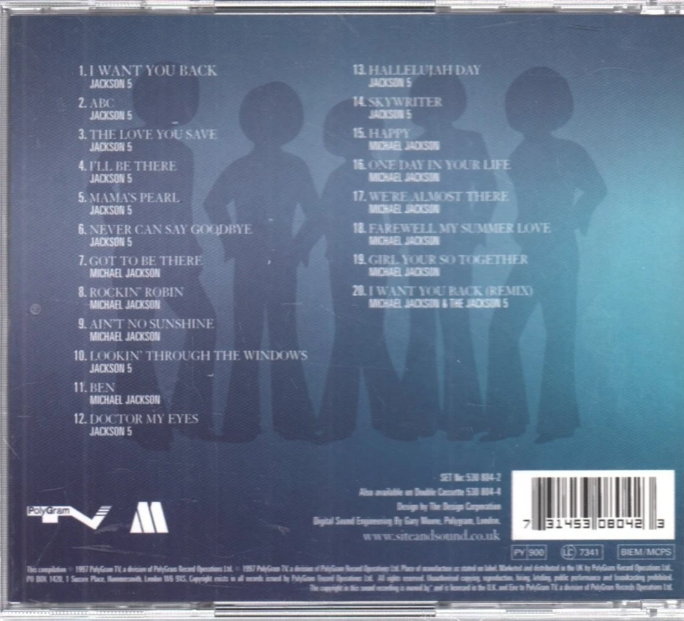 Michael Jackson Und Die Jackson 5 Best Of CD UK Universal 2001 5308042 - Bild 2 von 3