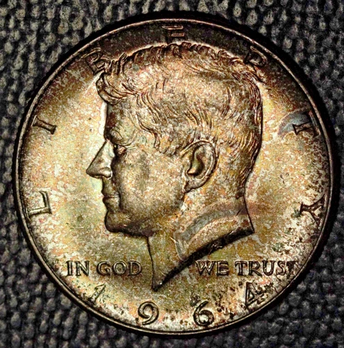 1964 Kennedy Half Dollars, Very Choice BU, Raw, Toned