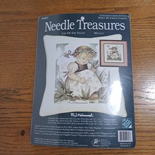 CROSS STITCH KIT M. I. HUMMEL 'LILY OF THE VALLEY' CUSHION KIT Needle Treasures 