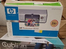 HP Photosmart 8050 Digital Photo Inkjet Printer Open Box Missing Ink 