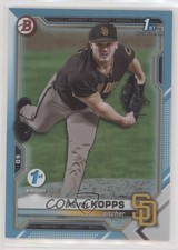 2021 Bowman Draft 1st Edition Sky Blue Foil Kevin Kopps #BD-7 0ce9