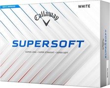 New Callaway Golf 2025 Supersoft Golf Balls 1-Dozen  White 