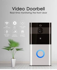 720P WiFi Smart Video Doorbell | Wireless Intercom, PIR Motion Detection