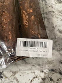 XL  Corset With Matching Thong. New Never Worn, Brown With Design &  Metal Clasp