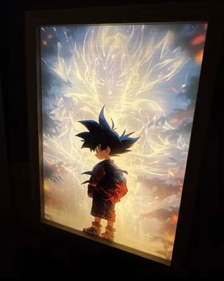 Dragonball Anime Lampe 23cm   Son Goku Kid 3D Lichtbild Nachtlicht USB