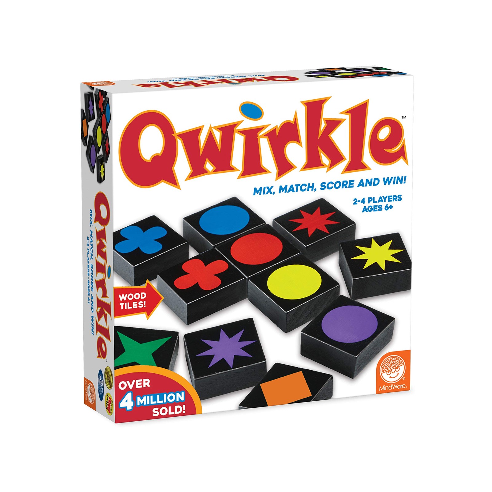 Mindware, Qwirkle UK Edition (New), Board Game, Ages 5+, 2-4 Players, 45 Minutes