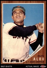 1962 Topps #133 Felipe Alou Normal Tint Giants COMMON VARIATION 8 - NM/MT