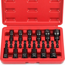 12-Piece Magnetic Nut Driver Set - Premium Im...