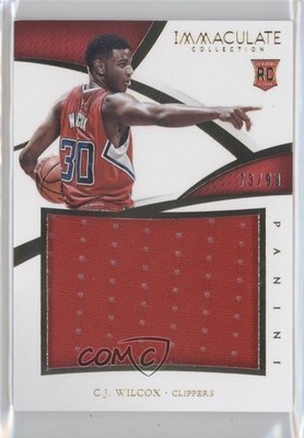 2014-15 Panini Immaculate Rookie Jerseys 73/99 CJ Wilcox #RJ-CJ RC 0o9