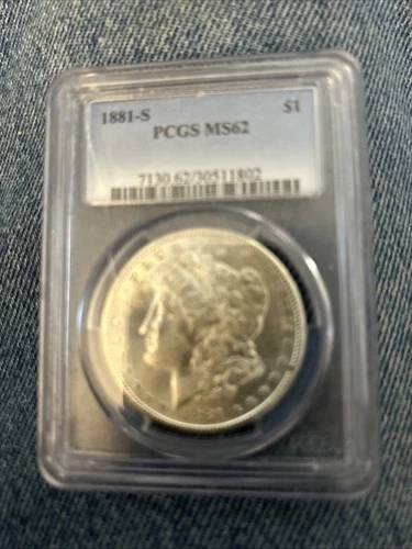 1881-S PCGS MS62 Morgan Dollar w/ Beautiful Color & Near Proof-Like Surfaces