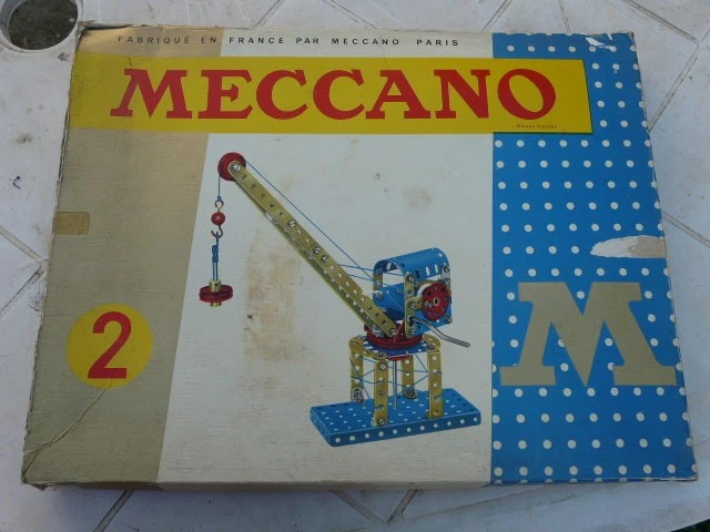 Boîte De Mécanismes Meccano Série Rouge Et Bleu - Occasion