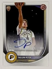 Topps 2025-26 Bowman Taelon Peter Rookie Autograph Indiana Pacers RVA-TE