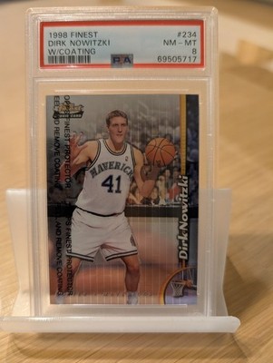 Dirk Nowitzki Topps Finest Rookie Card 1998 Graded