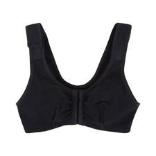 McKesson Cotton-Spandex Black Post-Surgical Bra 32 Inch Chest B to D Cup