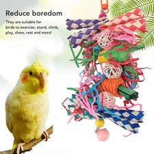 Parrot Chew Toys Set Birds Shredding Foraging Toys Bite Resistant Anxiety Reduct