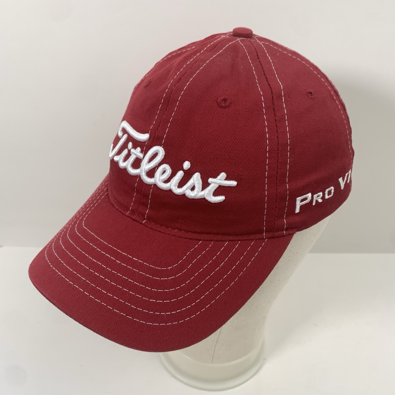 Visière De Golf Titleist Foot Joy Pro V1 - Rouge, Réglable, Légère