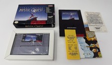 Final Fantasy Mystic Quest COMPLETE CIB Game Box Manual Map Super Nintendo SNES