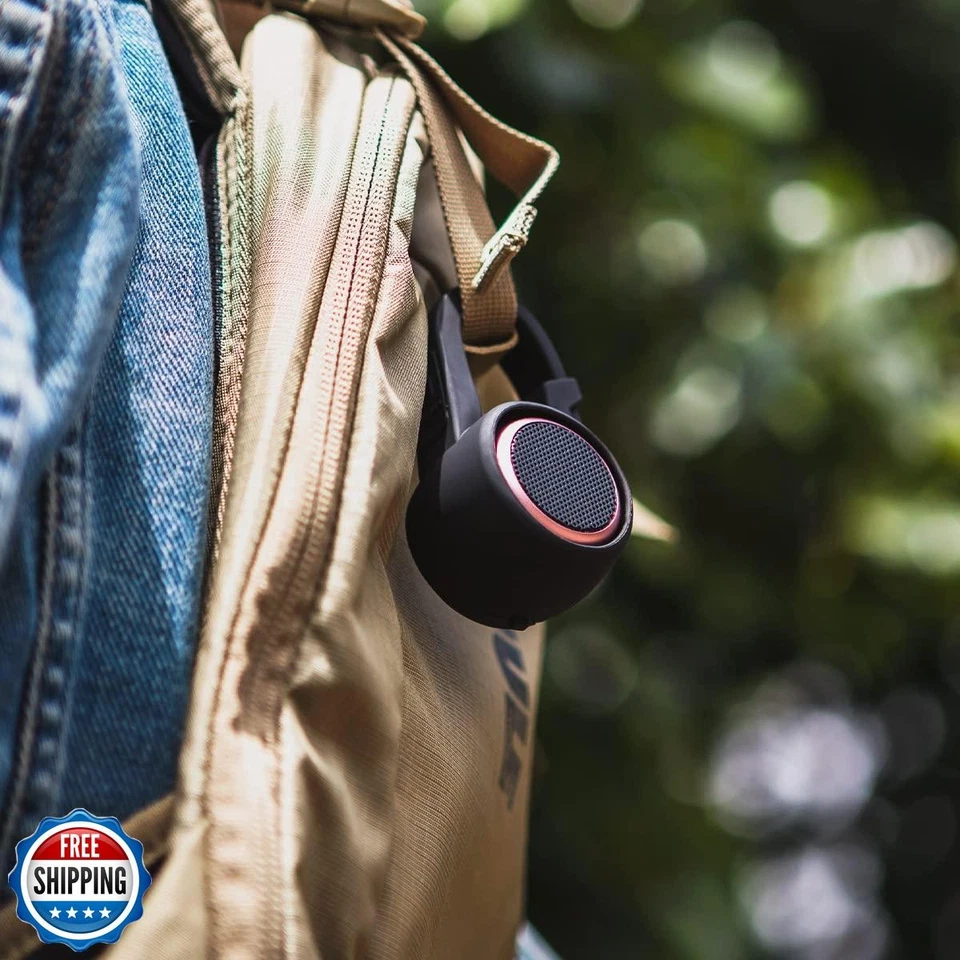 Mosquetón con soporte de clip pequeño Fashionit diseñado para adaptarse a un micro altavoz U, P Foto 3 de 4