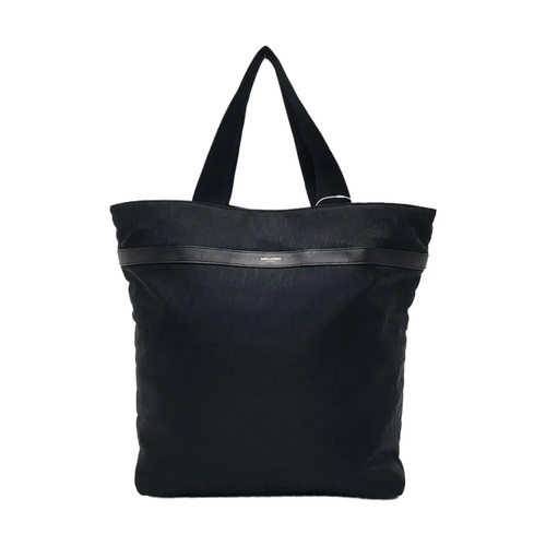 【Authentic】 Yves Saint Laurent Black Cloth Handbags (DDP)