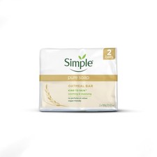 Simple Pure Soap Oatmeal Bar fragrance free suitable for eczema rosacea and