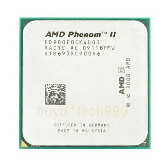 Procesador AM3 AMD Athlon II X4-600E X4-605E X4-610E X4-615E 900E 905E Socket CPU Foto 2 de 4