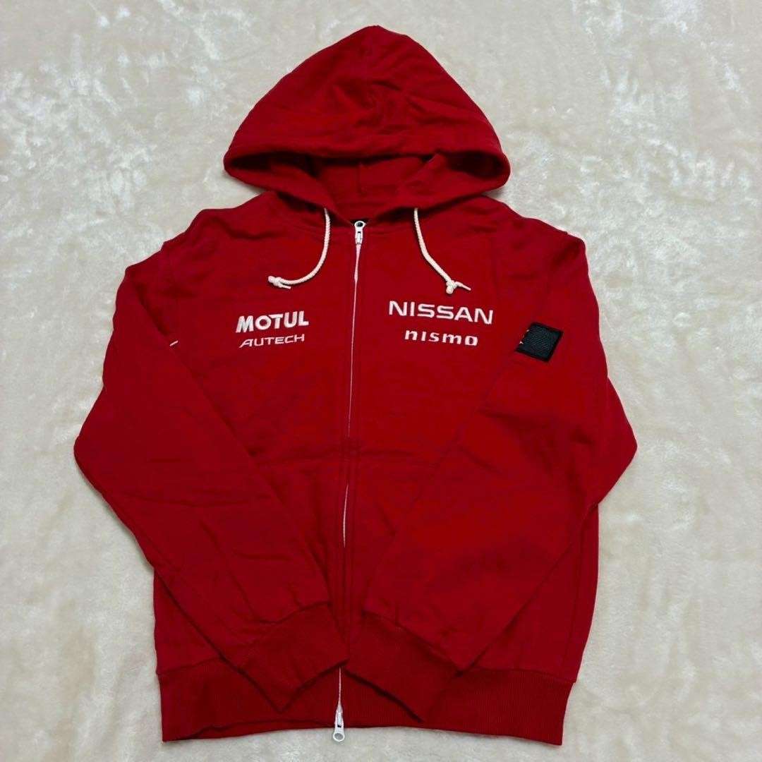NISSAN NISMO MOTUL AUTECH GT-R Team Hoodie Red Size M Racing Team