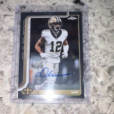 Topps Chrome Football 2025 Base Autograph Variation Chris Olave Saints BA-CO