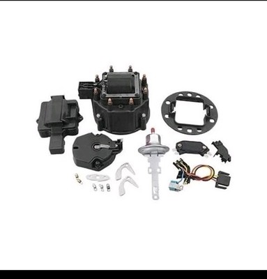 Summit Racing HEI Distributor Upgrade Kit Coil Cap Rotor Module GM Black Kit