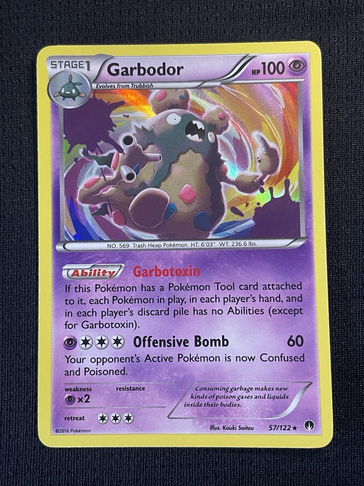 Garbodor 57/122 Breakpoint Holo NM Condition
