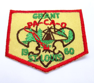 Vintage BSA Patch 1960 Grant PA-CA-O St. Louis Boy Scouts Camp Sew On
