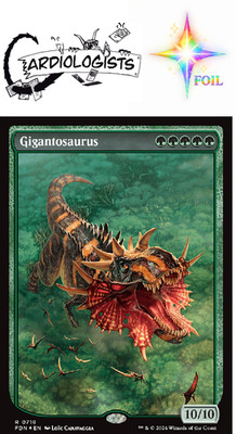 Gigantosaurus 0718 FOIL | Magic the Gathering MTG | Foundations | Rare | NM