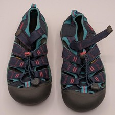 Keen 60 Size 3 Newport H2 Big Kids Navy Teal Pink Waterproof Hiking Sandals