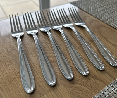 Oneida Parade Edelstahl Tafelgabeln x6 Vintage Besteck Set Besteck 18 cm