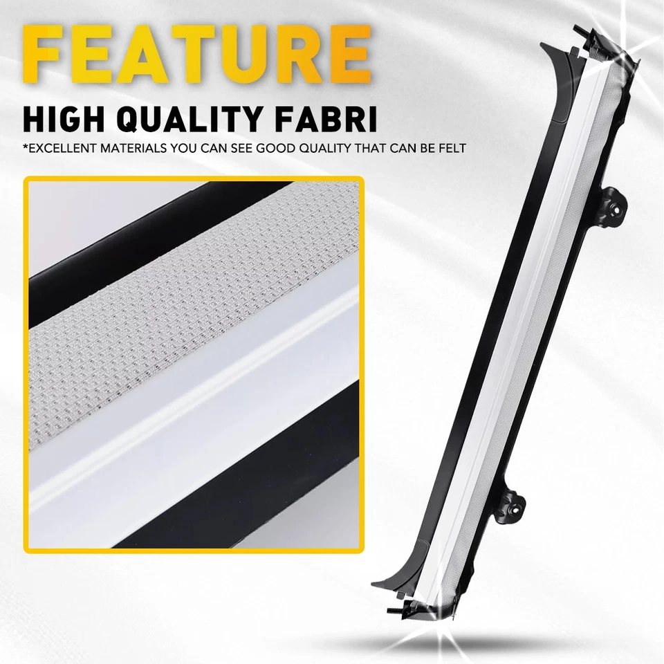 Para Audi Q5 2009-2017 Gris Coche Techo Corredizo Parasol Cubierta Cortina Nuevo Stock EE. UU. Foto 4 de 4