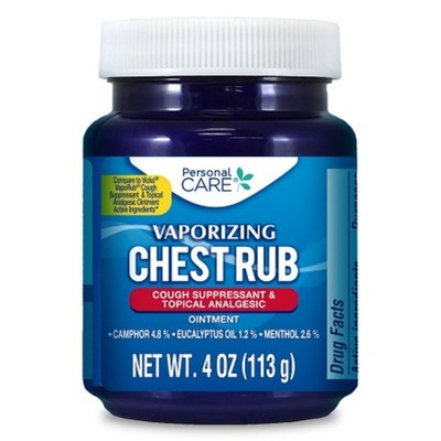 6x Personal Care Vaporizing Chest Rub Relief Ointment Menthol Salve Bundle 4oz