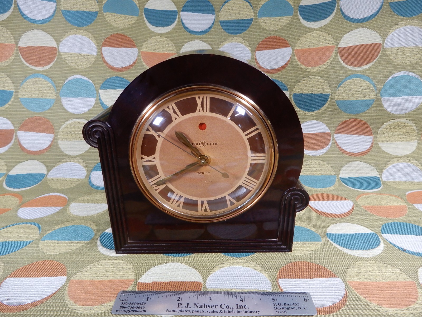 Telechron 6B04 "Grafton" Clock Good Running Condition New Cord Beautiful Example