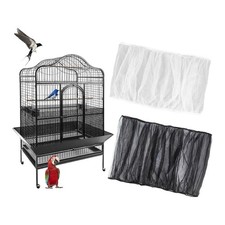 Vogelkäfigabdeckung, Vogelkäfig Samenfänger, verstellbar weiches Nylonnetz Netz, 1136