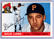 1955 Topps #127 Dale Long Rookie Pittsburgh Pirates Vintage Baseball Card VG-EX. rookie card picture