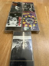 U2 Cassette Tape Lot Joshua Tree,War,Zooropa,Rattle Hum, Unforgettable Fire