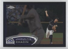 2012 Topps Chrome Black Refractor 7/100 Jhoulys Chacin #44 0g4