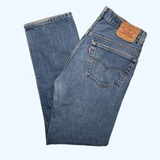 Vintage Levis 501xx Jeans Made in USA Medium Wash Button Fly 38x36 Fits 34x32