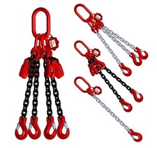 Kettengehänge Anschlagkette GK8 1-4 Strang 6, 8, 10, 13, 16 mm mit/ohne Verkürzu