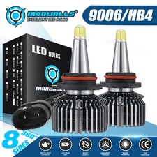 8-sides 9006 HB4 LED Headlight Bulbs Conversion Kit Low Beam Super White 360 2x