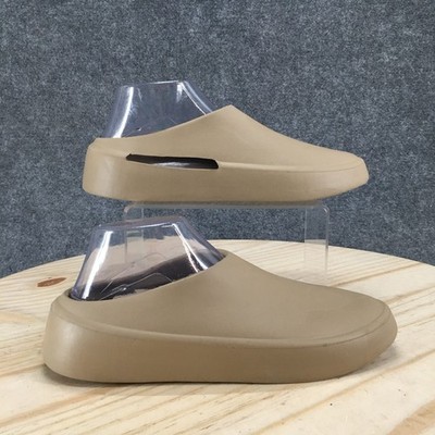 Cushionaire Shoes Womens 8 Hacker EVA Mule Beige Slip On Closed Toe Comfort Flat