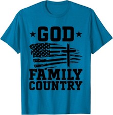 American USA Religious Christian Design Patriotic T-Shirt