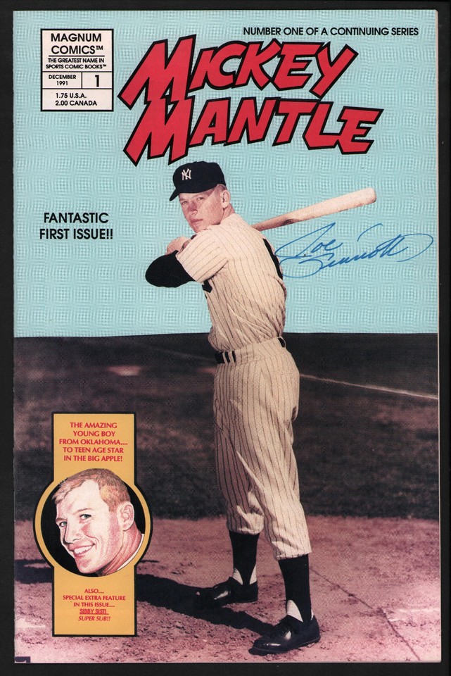 Mickey Mantle #1 - Signed by Joe Sinnott - Magnum Comics - 1991 Comic Art