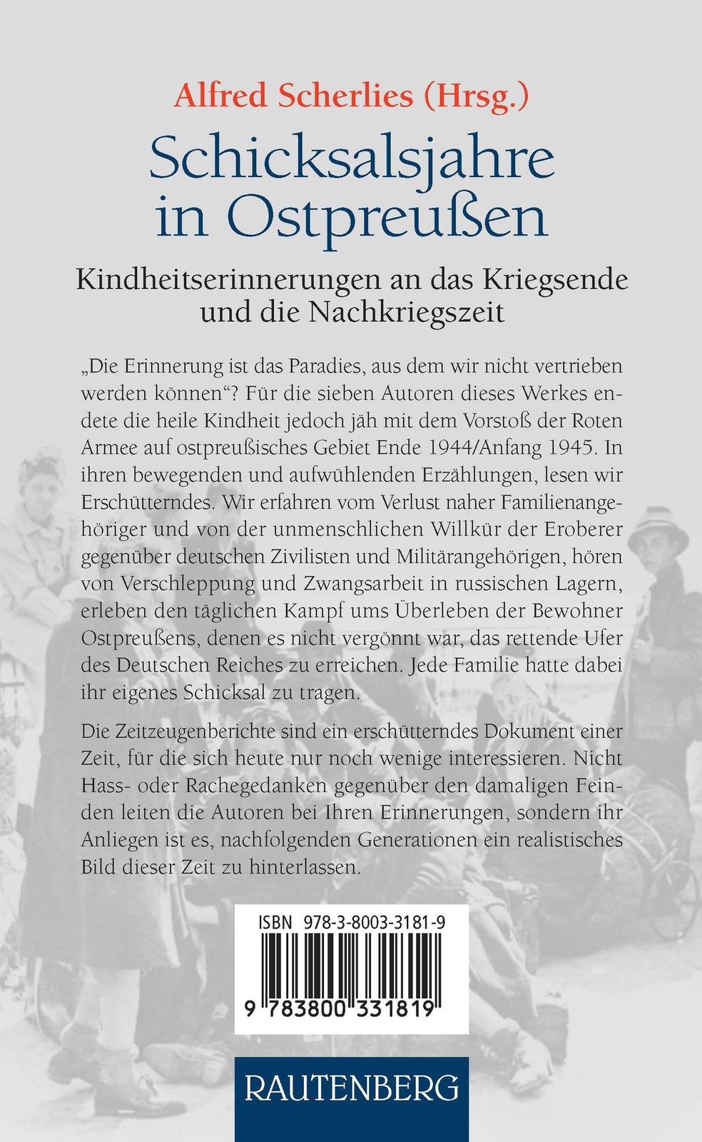 Thumbnail - Schicksalsjahre In Ostpreußen Alfred Scherlies